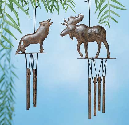 31725 PK 6 Moose and Wolf Windchime (Retail - 4.99ea)