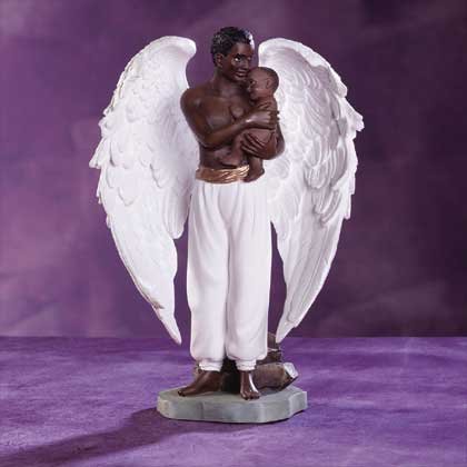32072 African Angel With Baby