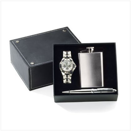 36467 Watch Pen Flask Set