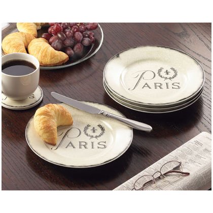 35807 4PC. FRENCH ASST DESSERT PLATE