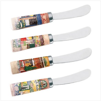 35805 4 PC. FRENCH CAFE' SPREADERS