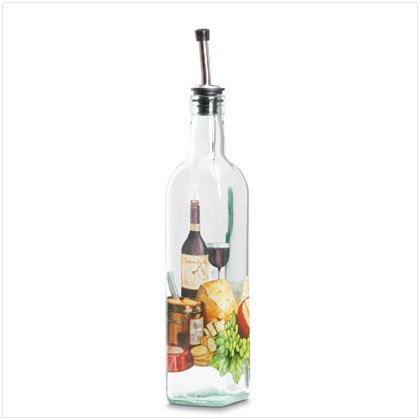 35799 WINE & CHEESE GLASS OIL BOTTLE