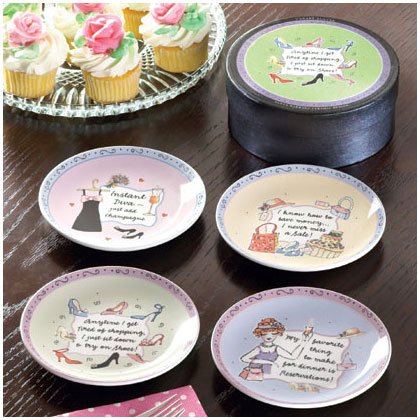 35795 4 PC. DIVAS CANAPE PLATES