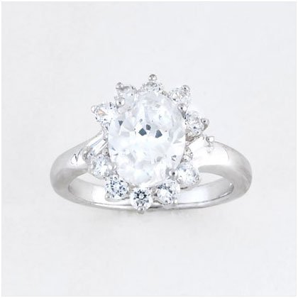 36897S08 Cubic Zirconia Princess Ring