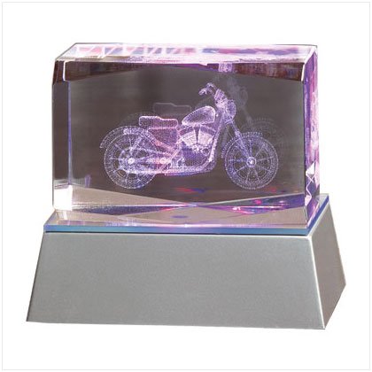 36368 Lighted Motorcycle Cube