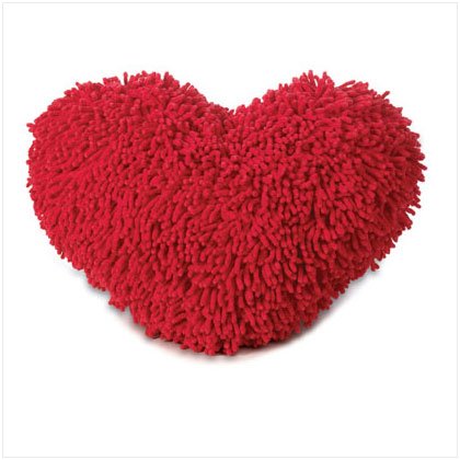 36603 Shaggy Heart Cushion