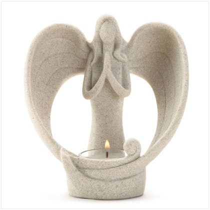 36189 Graceful Guardian Angel Candleholder