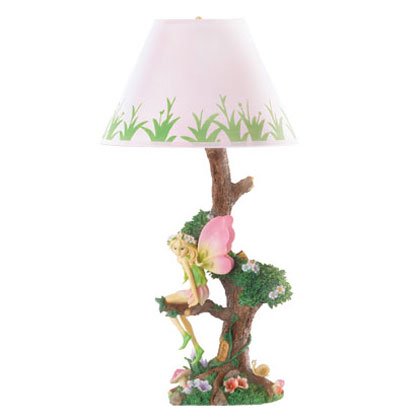 36718 Fairy Sitting On Tree Lamp