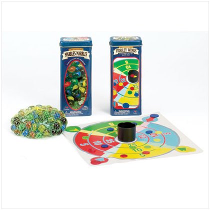 36726 Marbles & Tiddly Winks In Tin