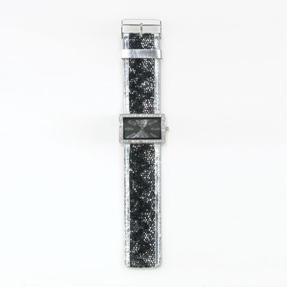 36800 Black Jeweled Lady's Watch