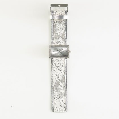 36801 White Jeweled Lady's Watch