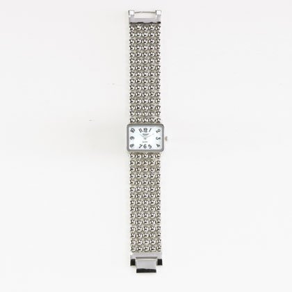 36805 Silver Beaded Lady's Watch