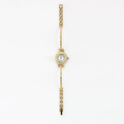 36814 Golden Crystals Bangle Lady's Watch