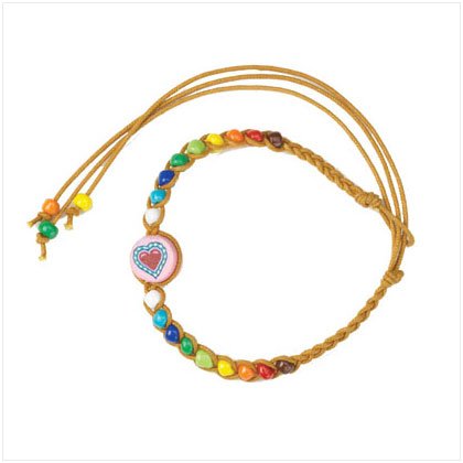 36907 Pink Heart Friendship Bracelet
