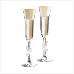 36974 GORHAM "AMORE" DOVES FLUTES