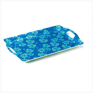 36681 BLUE HAWAIIAN SERVING TRAY