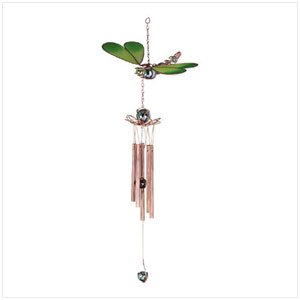 34595 Stained Glass Dragonfly Wind Chime
