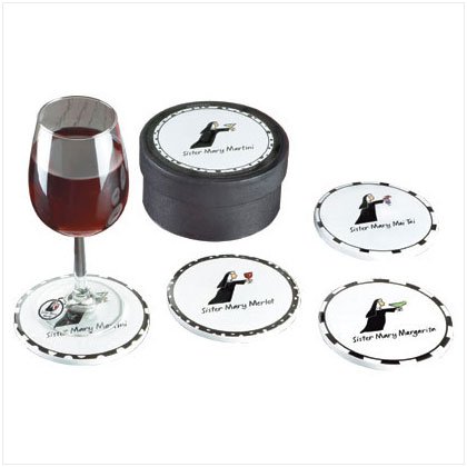 35778 4 PC NUN FOR THE ROAD COASTERS