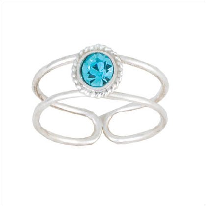 36925 Round Stone Toe Ring
