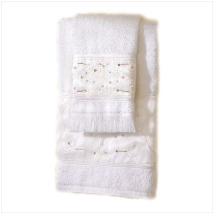 36852 2 Pc Sequins Towel Set