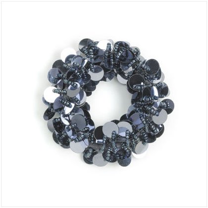 36933 Hematite Payette Ponytail Holder