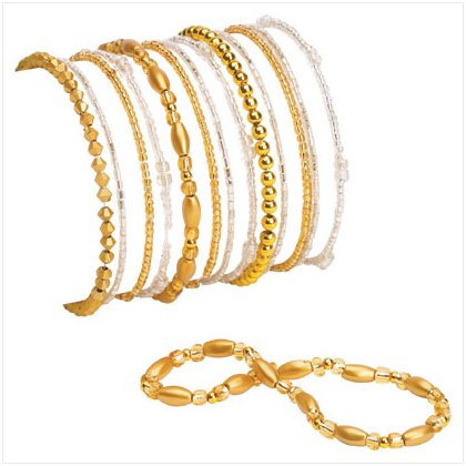 36949 Gold Stretch Bracelets