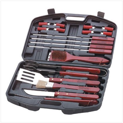 34180 18 Piece Barbecue Set in Case