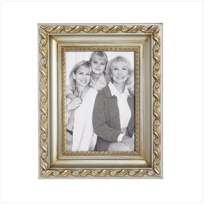 37003 Fancy Gold & Silver Photo Frame
