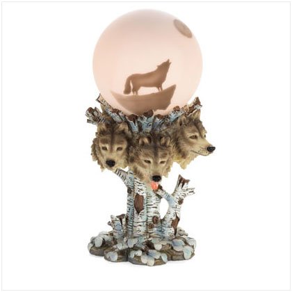 37127 Wolf Globe Lamp