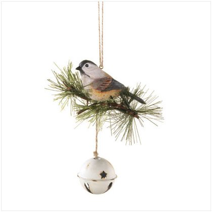 37211 Bird on Bell Doorknob Hanger