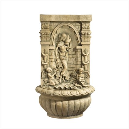 37279 Lady and Cherubs Wall Fountain
