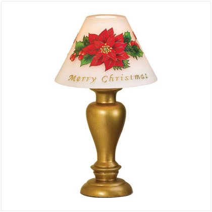 35756 Poinsettia Candle Lamp
