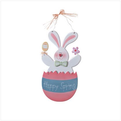 35111 Happy Spring Bunny Plaque