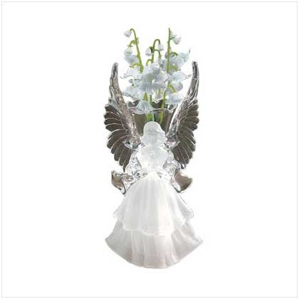 29142 Acrylic Frosted Vase - Angel