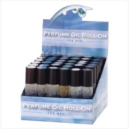 27376 3 DZ Man's Cologne Oil Rolls On Display (Retail - 2.49ea)