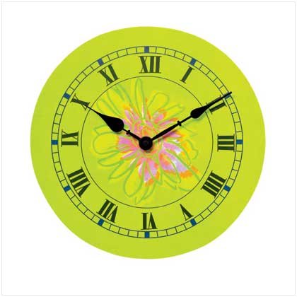 41217 Abstract Flower Clock