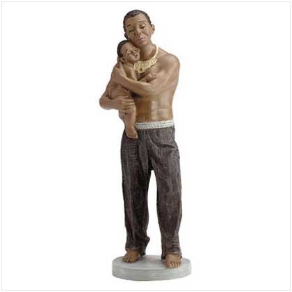 30454 Alabastrite African Father And Child