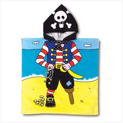 37750 Pirate Hooded Beach Towel