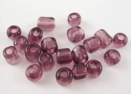 6/0 Glass Seed Beads Violet- 1oz