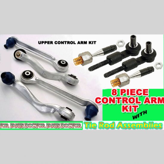 Audi A4 A6 Passat Upper Control Arm KIT +2 Tie Rod Assy