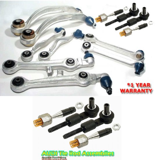Audi A4 A6 Passat CONTROL ARM KIT +2 Tie Rod Assembly