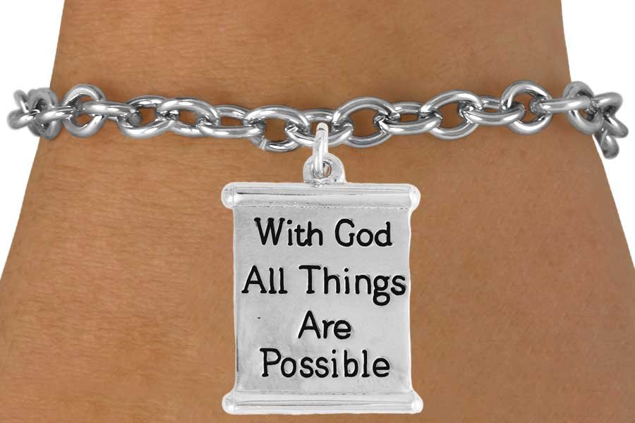 With God All Things Are Possible Bracelet