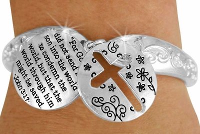 John 3:17, "For God Did Not Send His Son Into The World - Bracelet