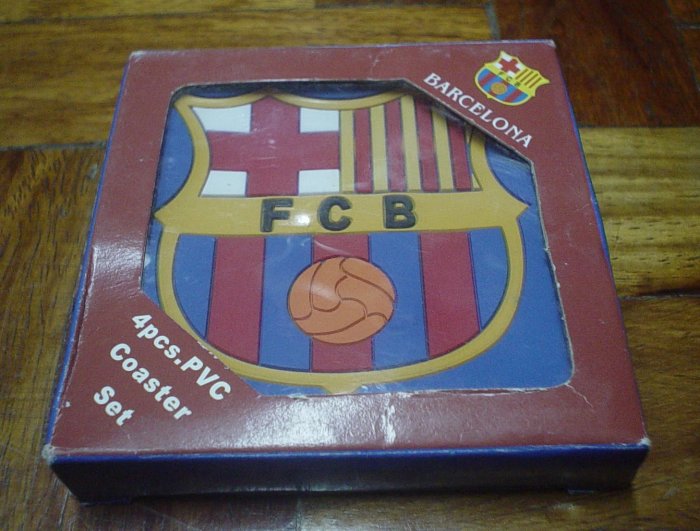 BARCELONA FC TABLE COASTERS | SOCCER/FOOTBALL
