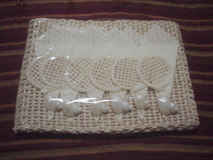 TABLE PLACEMAT NAPKIN COASTERS SET | ABACA