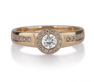 Beautiful Real Natural Engagement Diamond Ring 0.51 CT