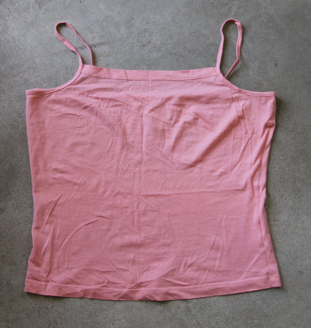 PHILIP FUSSEL Pink Spagetti straps Camisole Singlet Canotta tank top Sz S(us) M (eur)