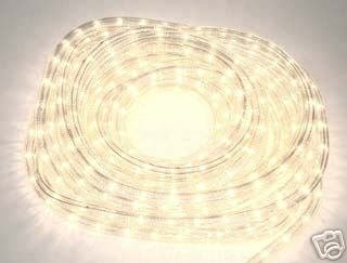 50' Indoor / Outdoor Decorative Rope Lights (White / Clear)