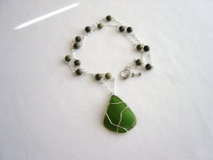 Green Seaglass Pendant