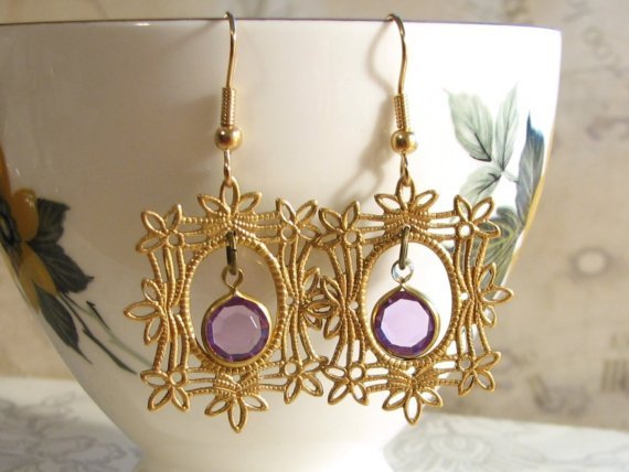Gilded Portrait Earrings